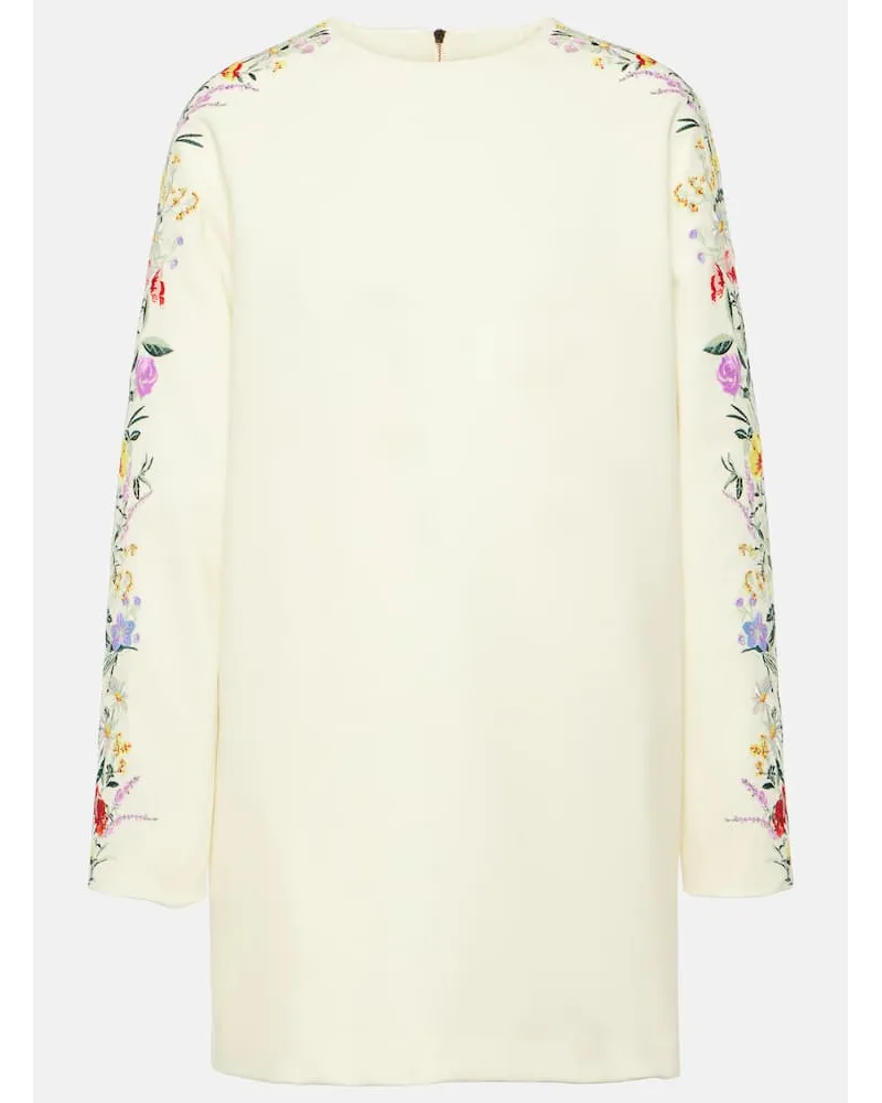 Max Mara Miniabito Leva in misto lana con stampa Multicolore