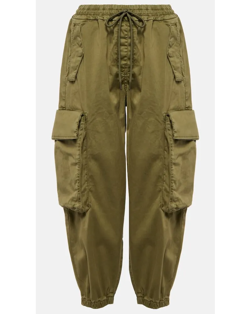 Adriano Goldschmied Pantaloni cargo in cotone Verde