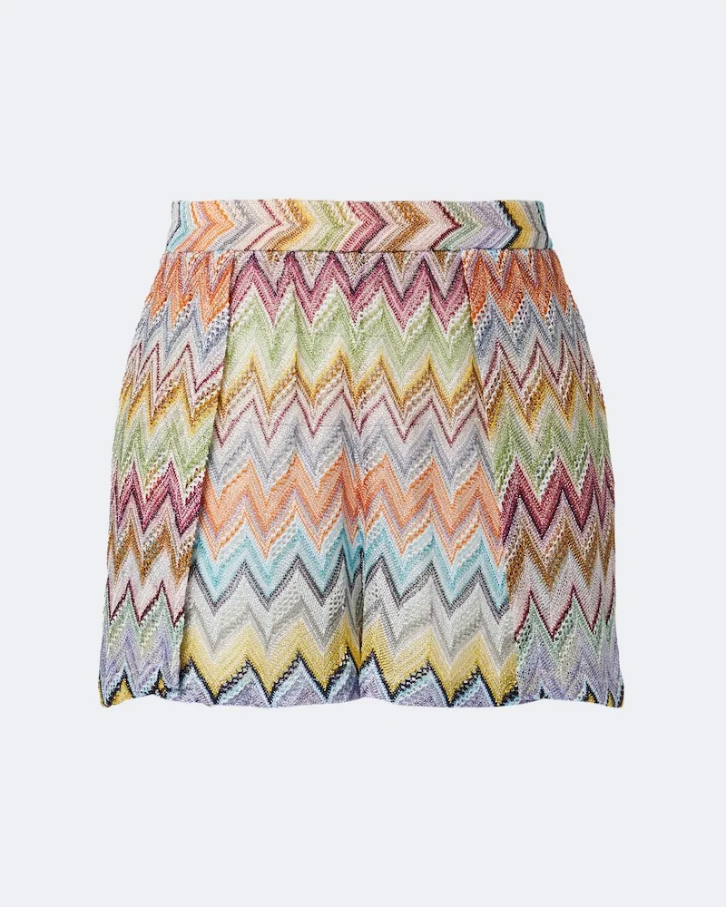 Missoni Shorts con lamé a zig zag Multicolore