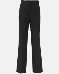 Jacquemus Pantaloni Ficelle in lana vergine Nero