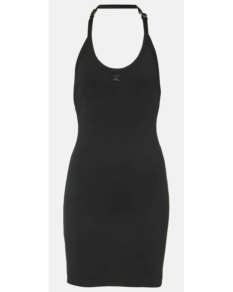 Courrèges CourrÃ¨ges Miniabito in jersey di misto cotone Nero