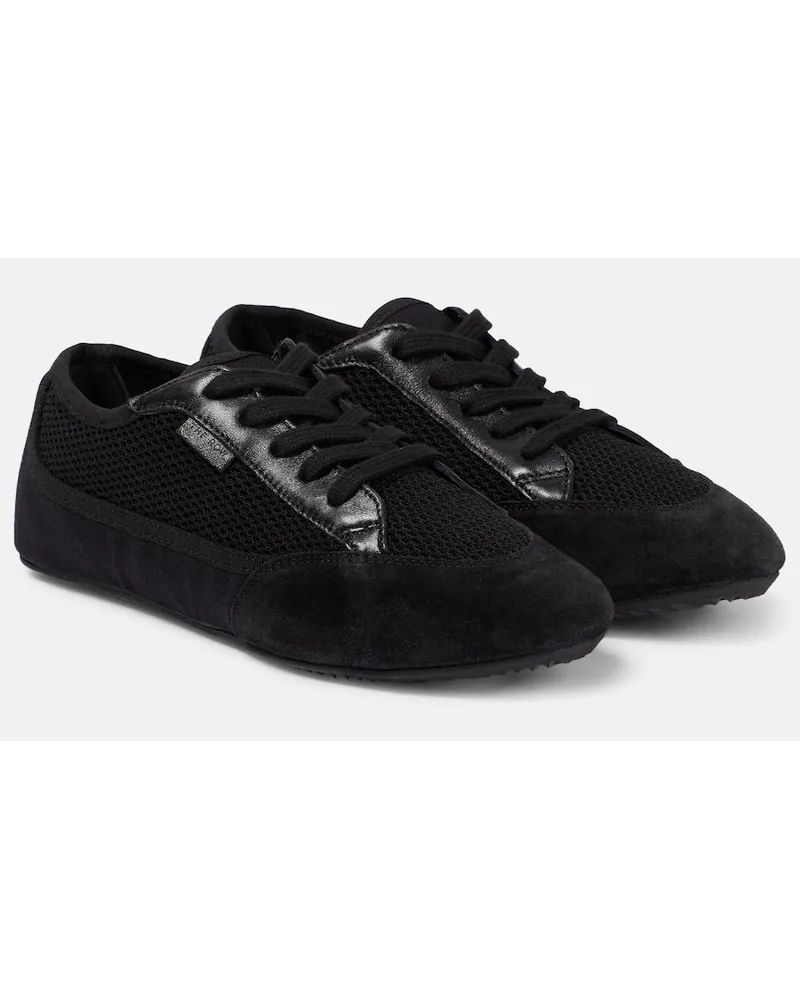 The Row Sneakers Owen City in mesh e pelle Nero