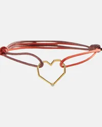 Aliita Bracciale Corazon Brillante in oro 9kt con diamante Rosso