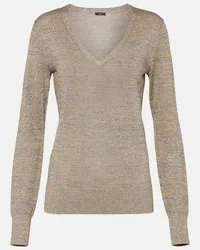 Joseph Pullover in Lurex Beige