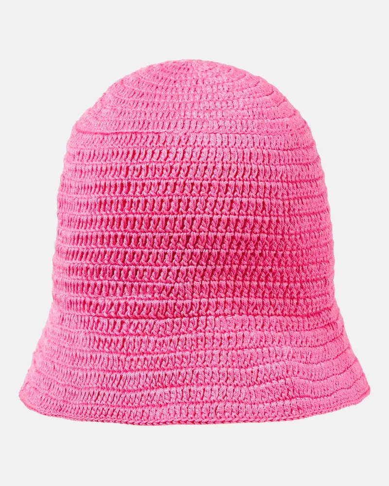 Anna Kosturova Cappello da pescatore in crochet Rosa