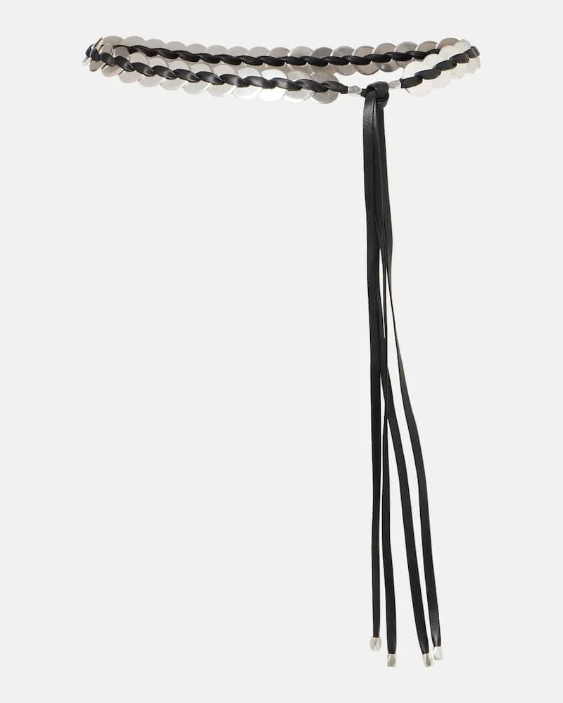 Isabel Marant Cintura Sevan in pelle Nero