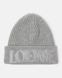 Loewe Berretto in lana con logo Grigio