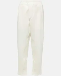 The Row Pantaloni sportivi Koa in jersey di cotone Bianco