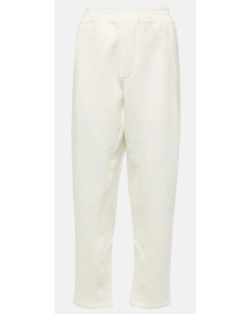 The Row Pantaloni sportivi Koa in jersey di cotone Bianco