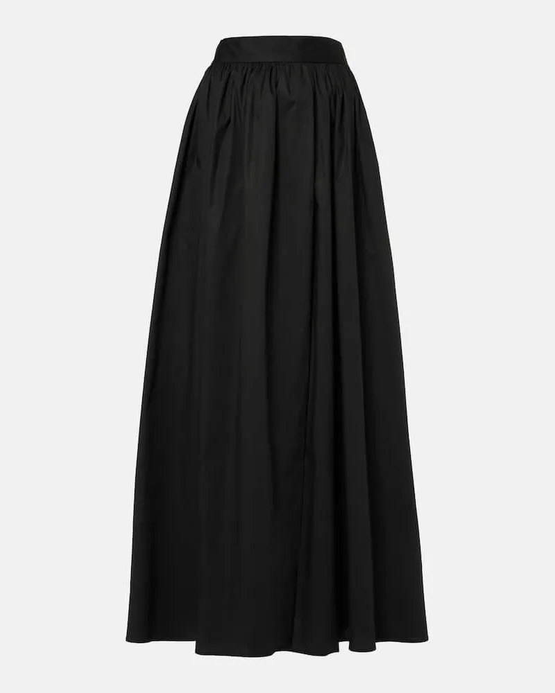 Adriana Degreas Gonna lunga in cotone Nero