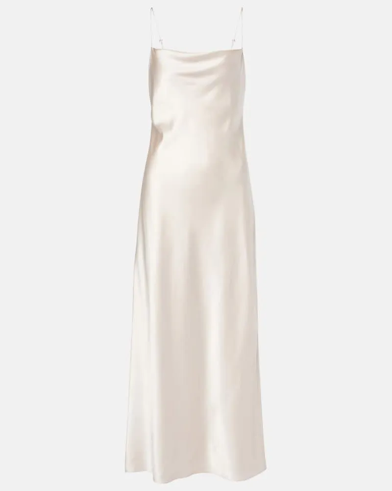 Dorothee Schumacher Abito sottoveste Sense Of Shine in misto seta Bianco