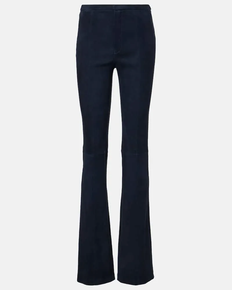 Stouls Pantaloni flared Kam 24 in suede Marrone