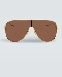 Gucci Occhiali da sole Mask Frame Marrone