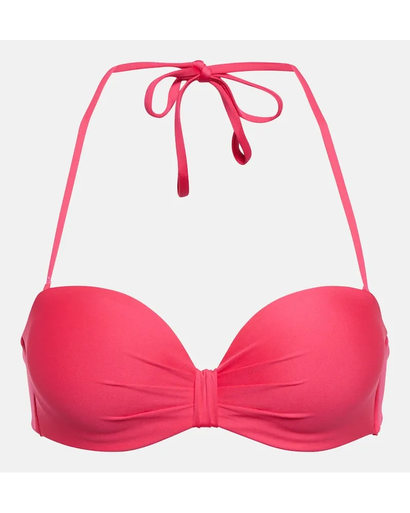 Max Mara Top bikini a fascia Asia Rosa