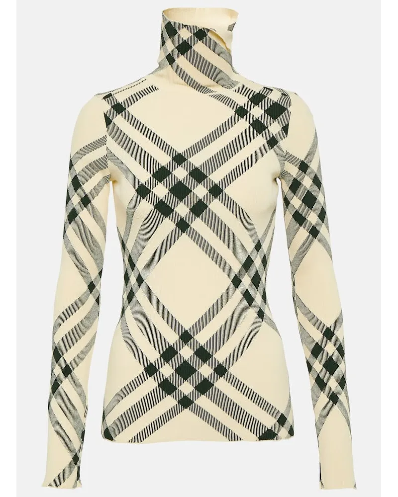 Burberry Dolcevita Burberry Check Bianco
