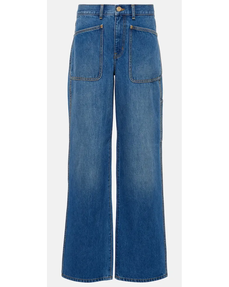 Tory Burch Jeans a vita alta Blu