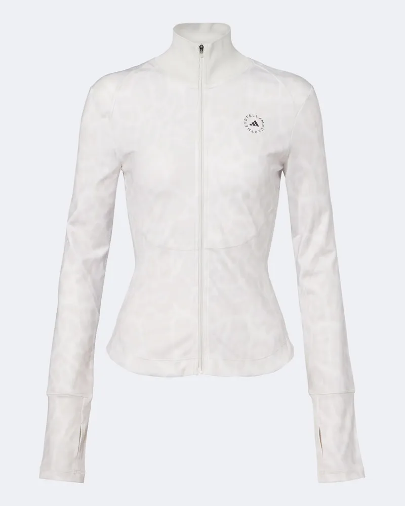 adidas Giacca con stampa leopardata e logo Bianco