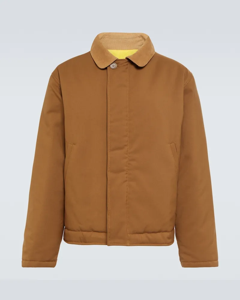 Marni Giacca imbottita in misto cotone Marrone