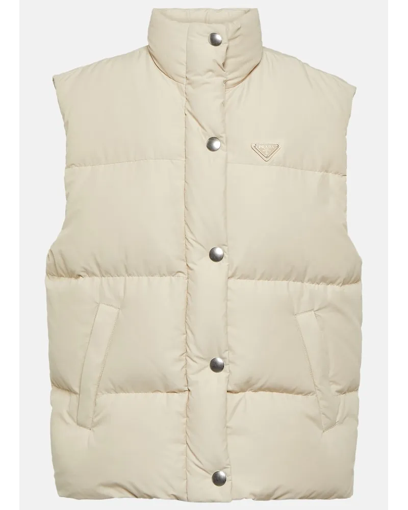 Prada Piumino senza maniche Beige