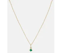 Choker Tiny Emerald Goddess in oro 14kt con smeraldi e diamanti