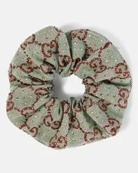 Gucci Scrunchie in canvas GG Blu