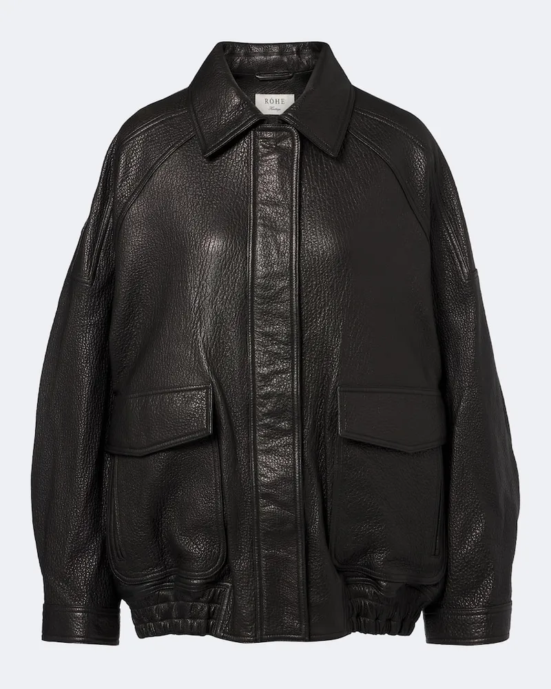 Róhe Róhe Giacca blouson in pelle Nero