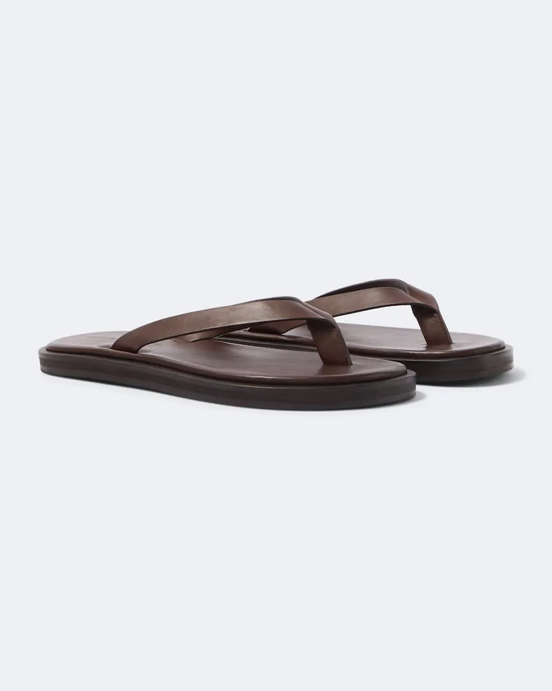 Studio Nicholson Sandali infradito in pelle Marrone