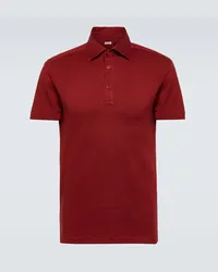 Kiton Polo Positano in cotone e cashmere Rosso