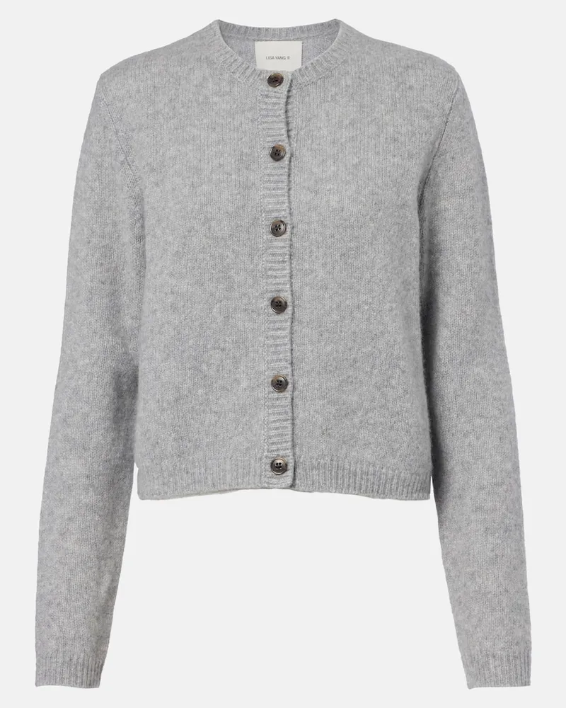 Lisa Yang Cardigan Felicia in cashmere e seta Grigio