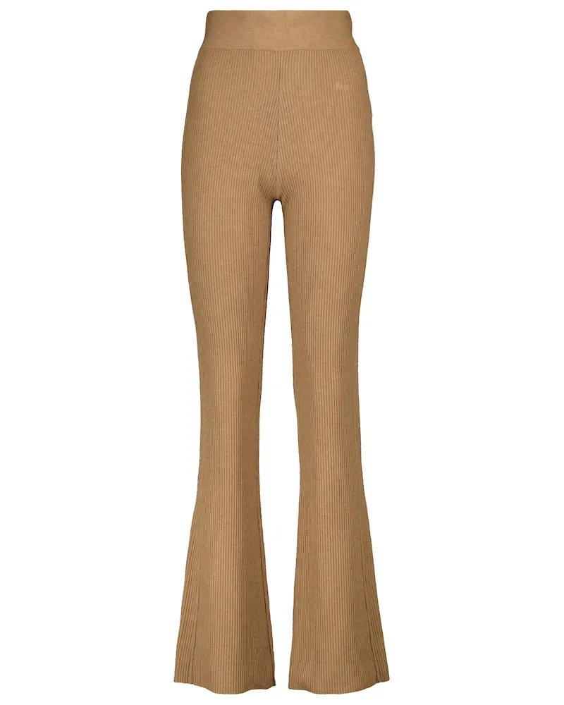 Frame Denim Pantaloni in misto cotone a coste Marrone