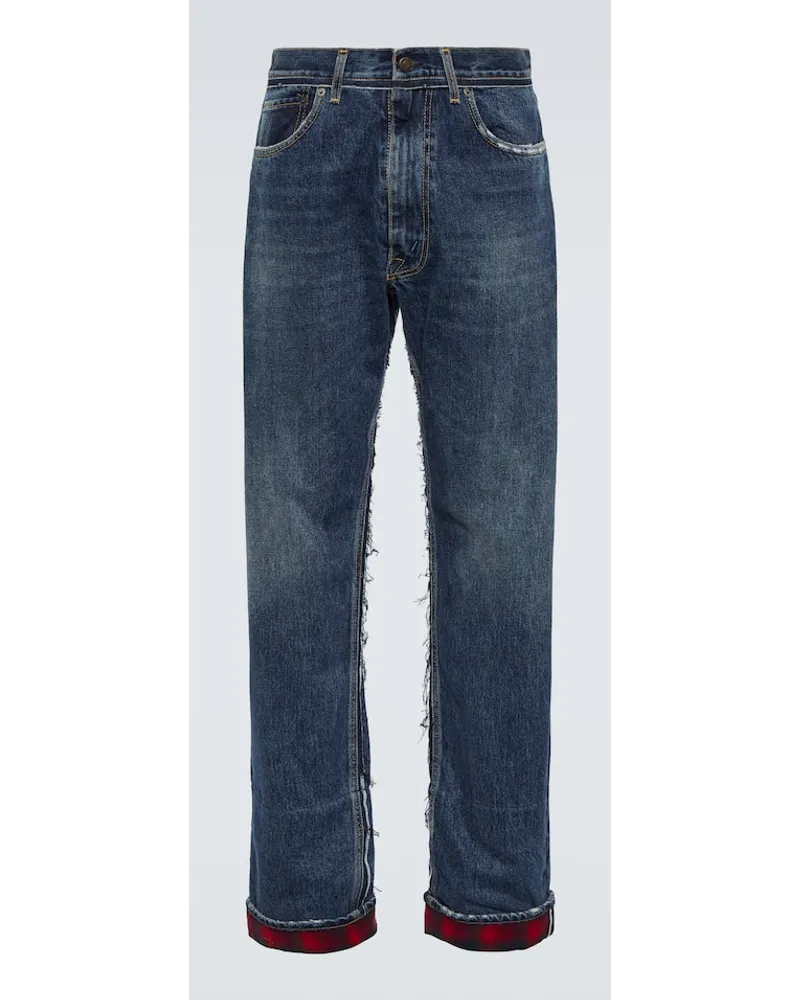 Maison Margiela x Pendleton - Jeans regular distressed Blu