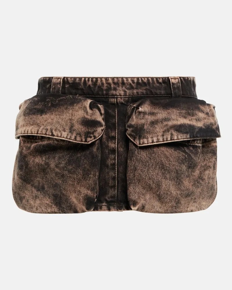 Miu Miu Minigonna di jeans Nero
