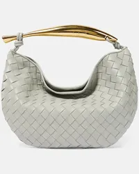 Bottega Veneta Borsa Sardine Medium in pelle Grigio