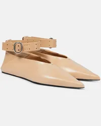 Jil Sander Ballerine in pelle Beige