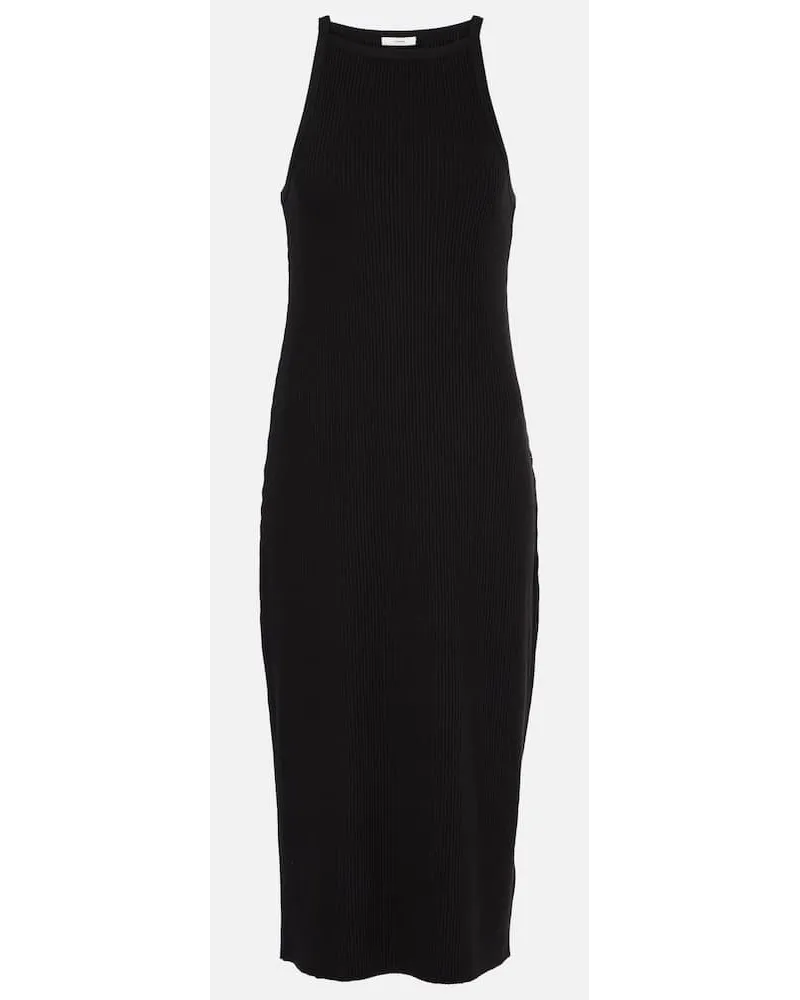 Vince Abito midi in misto cotone Nero