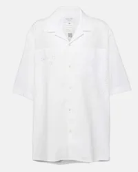 Marine Serre Camicia bowling Household in cotone Bianco