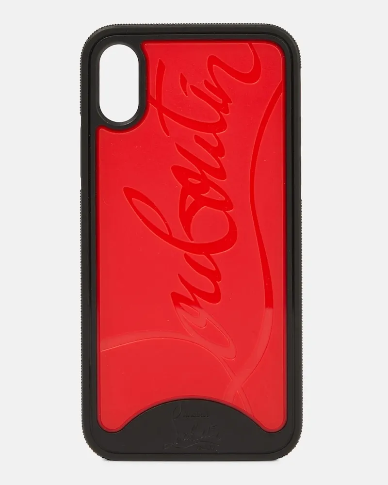 Christian Louboutin Custodia per iPhone X/XS Loubiphone Sneakers Rosso