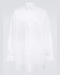 Maison Margiela Camicia in popeline di cotone Bianco