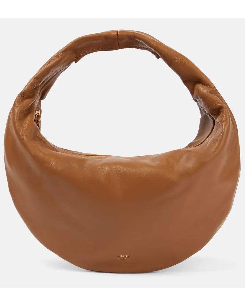 KHAITE Borsa a spalla Olivia Medium in pelle Neutro