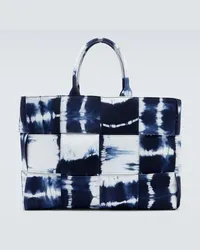 Bottega Veneta Borsa Acro Large in denim tie-dye Blu