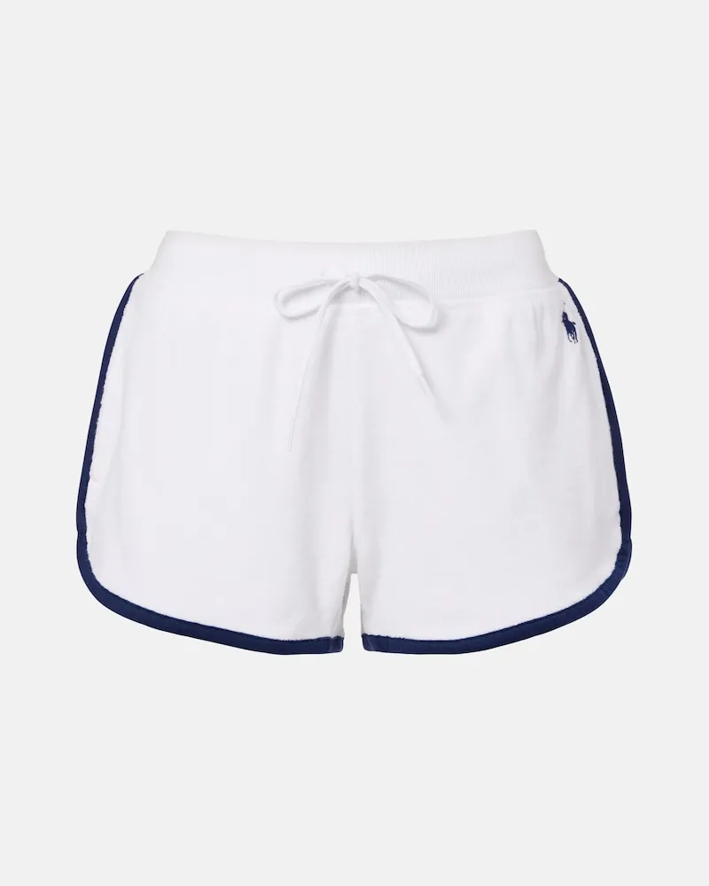 Ralph Lauren Shorts in spugna di misto cotone Bianco