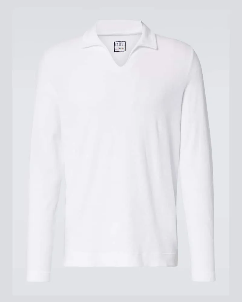 Fedeli Polo in cotone Bianco