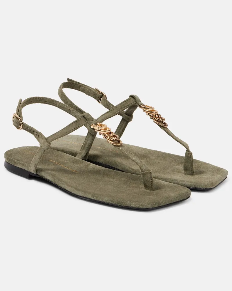 Dorothee Schumacher Sandali infradito Suede Sensation in suede Verde