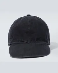 Sacai Cappello da baseball in cotone Nero