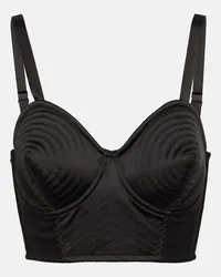 Jean Paul Gaultier Bustier Conical in raso Nero