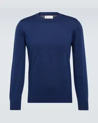 Brunello Cucinelli Pullover in cotone Blu