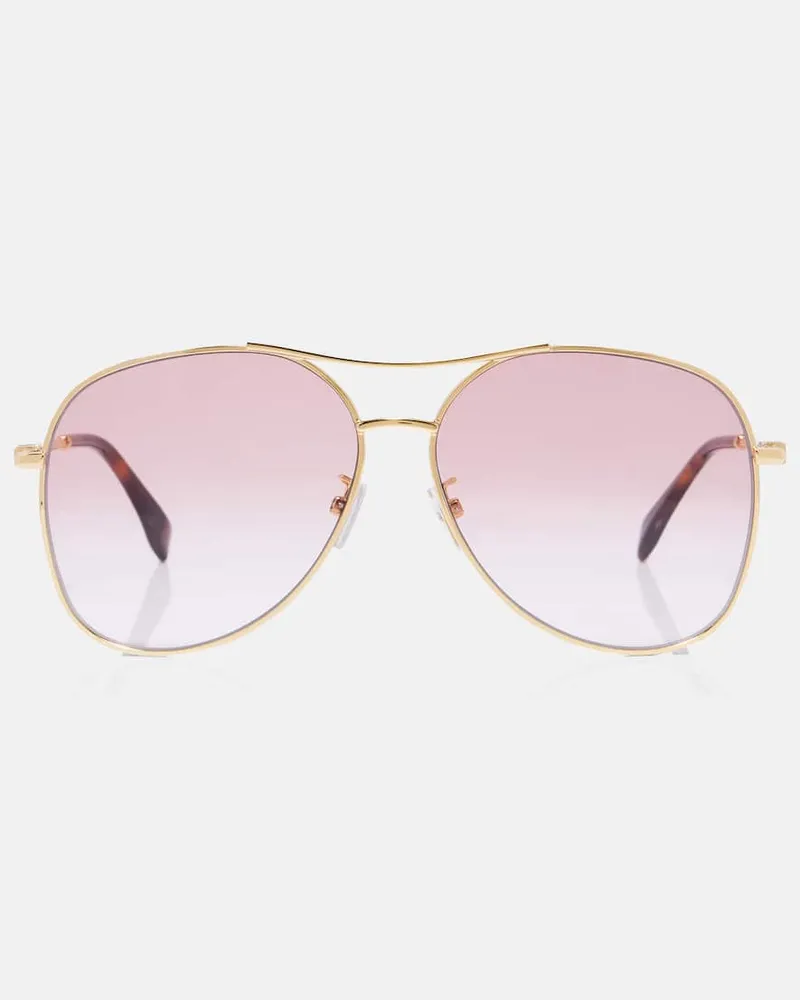 Fendi Occhiali da sole aviator Fendigraphy Oro