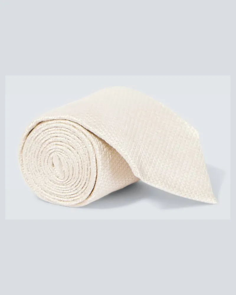 Tom Ford Cravatta in seta Bianco