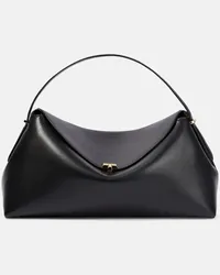 Totême Borsa T-Lock Medium in pelle Nero