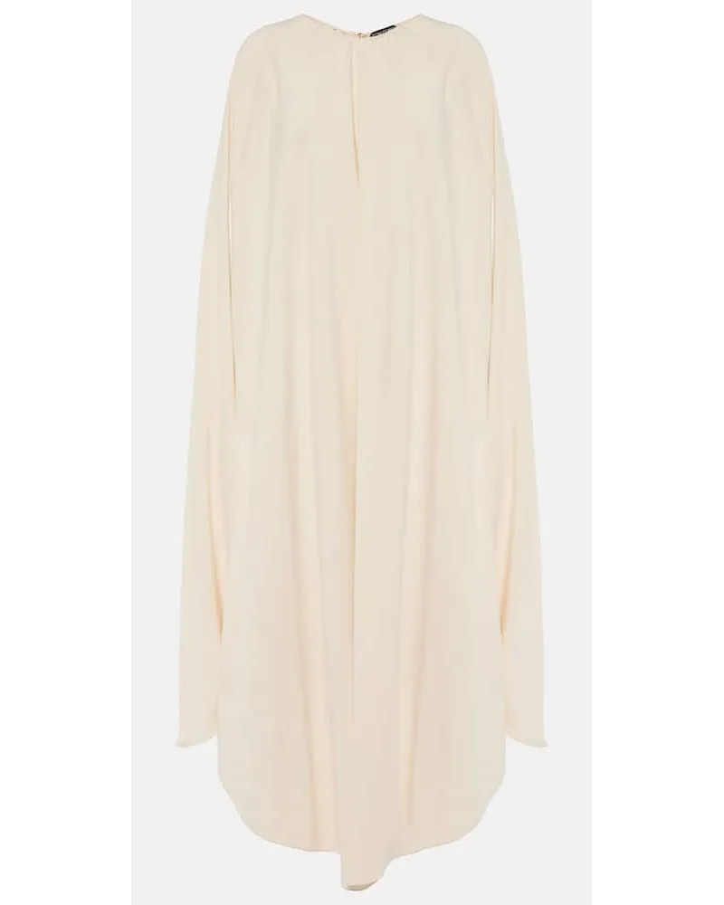 Tom Ford Caftano in cady di misto seta Bianco